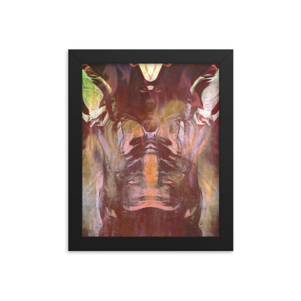 DISTORTED REALITY - PAIN, COMING TO CONSCIOUSNESS - Framed Poster