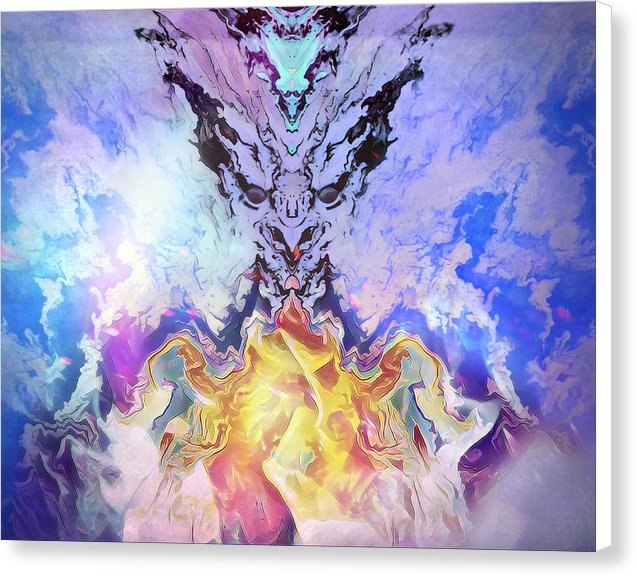The Dragons Fire Addicted to the Pain - Canvas Print