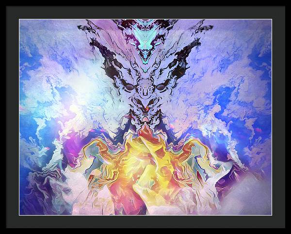 The Dragons Fire Addicted to the Pain - Framed Print