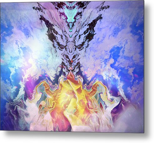 The Dragons Fire Addicted to the Pain - Metal Print