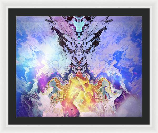 The Dragons Fire Addicted to the Pain - Framed Print